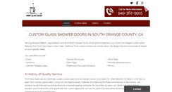 Desktop Screenshot of firstclassglass.net